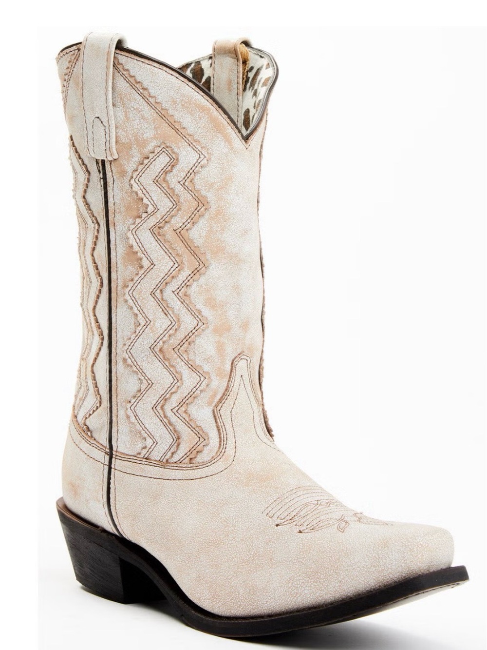 Laredo Women's Bone/Tan Embroidered Western Boots